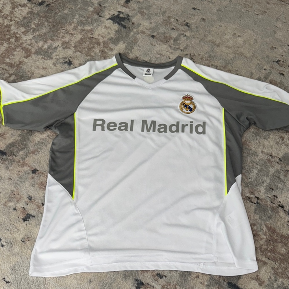 Real Madrid White and Gray Jersey